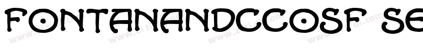 FontanaNDCcOsF SemiB字体转换